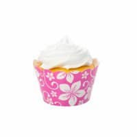 Frangipani Pink Cupcake Wrapper