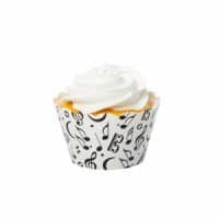 Music Black Cupcake Wrappers