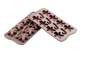 Gingerbread Men & Candy Canes Silicone Mould