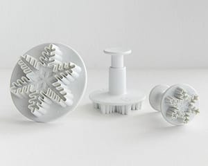 Snowflake Plunger Cutters Set Of 3