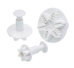 Snowflake Plunger Cutters Set Of 3