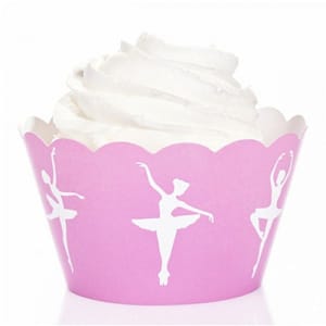 Ballerinas Pink Cupcake Wrappers