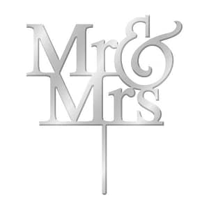 Mr & Mrs Cake Topper