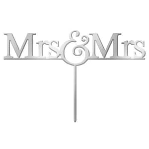 Mrs & Mrs Cake Topper