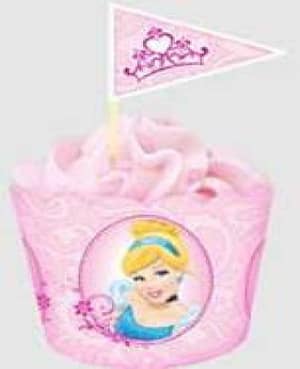 Princess Cupcake Wrappers and Picks